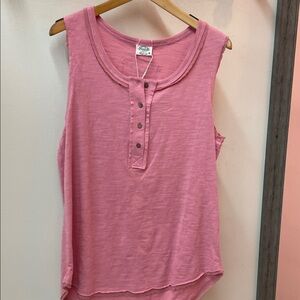 Very J Pink Sleeveless Tank Top
